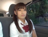 Lovely Tokyo teens in pov blowjob in the car