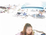 Asian babe in bikini gets outdoor fucking on the beach