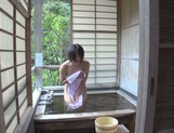 Short-haired Japanese teen girl gets her shaved pussy nailed picture 69