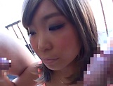 Nice Asian Yuuki Seri nailed in a threesome picture 89