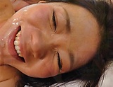 Sexy Ren Aikawa ends hardcore show with cum on face  picture 110