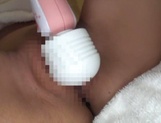 Stunning Tokyo teen Suzuka Morikawa gets her shaved pussy dildoed hard picture 38