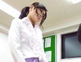Sugary Japanese teacher Emi Nanjyou has sex with her horny student picture 35
