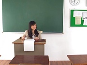 Sexy teacher Hirose Yoko gets nailed good