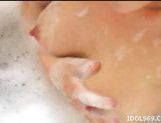 Urekko Japanese Tramp Soaps Up Her Firm Tits In The Bath