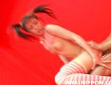 Pretty pigtailed teen Kan Hasegawa gets her anal stretched and pussy fucked picture 67