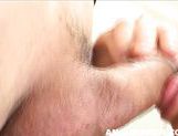 Naughty Japanese School Girl Is Lapping A Cock Close Up picture 14