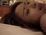 Petite Japanese milf with fragile body sucks cock on pov picture 49