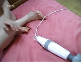 Busty Japanese teen oko Tabata gets experience with a vibrator picture 15