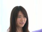 Risa Hitomi nice Asian teen enjoys solo fingering picture 12
