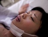 Yummy Asian teen gal Kaho Mizuzaki sucks cock in a hospital picture 38