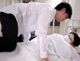Yummy Asian teen gal Kaho Mizuzaki sucks cock in a hospital picture 3