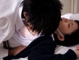Yummy Asian teen gal Kaho Mizuzaki sucks cock in a hospital picture 54