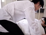 Yummy Asian teen gal Kaho Mizuzaki sucks cock in a hospital picture 7