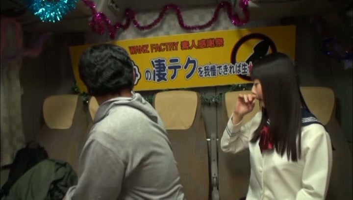 Hot bang-up babe Tsubomi gives a random guy a perfect hand job