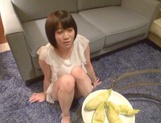 Skinny short-haired teen Yuri Shinomiya gets licked and nailed hard picture 24