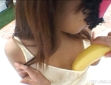 Izumi Yamaguchi Naughty Asian babe Masturbates With Vegetables picture 28