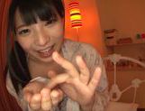 Hot Japanese bombshell Ai Uehara is drilled in a doggystyle picture 59