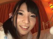 Hot Japanese bombshell Ai Uehara is drilled in a doggystyle