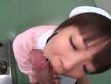 Naughty Asian teen Haruna Ikoma deeptroats horny guy on pov video