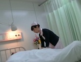 Japanese nurse receives a tasty dick for her pussy