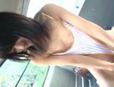 Mikako Abe gets horny while riding in the car picture 75