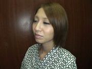 Japanese babe Risa Mizuki gives amazing blowjob