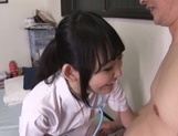 Japanese nurse Kui Tanigawa feels like blowing a large dong picture 18