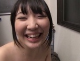 Kui Tanigawa naughty Asian teen enjoys sucking cock picture 74