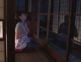 Kaori Sakuragi Asian mature in sexy pantyhose in masturbation scene