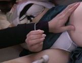 Japanese AV model is horny teen enjoys sex toys picture 41