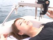 Sexy Asian milf Akiho Yoshizawa is fucked on the boat