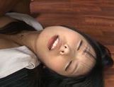 Naughty Asian teen gets creampied at work picture 67