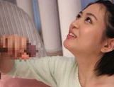 Erina Nagasawa kneels in front of a big cock to suck picture 66