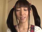 Pigtailed teen Yuuki Itano enjoying a tasty pov oral picture 16