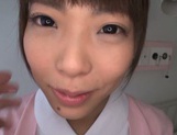 Caramel nurse Haruna Ikoma has steamy sex with her patient picture 21