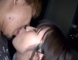 Wakaba Onoue sexy Asian gives a hot blowjob getting cum in her mouth picture 97