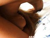 Blonde amateur lady Mayu Yagihara enjoys sex on Asian anal porn picture 26