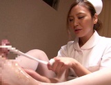 Hand work s of Asian nurse Mio Kuraki exposed