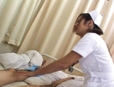 Erena Fujimori Asian nurse gives a hot blowjob picture 16