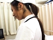 Erena Fujimori Asian nurse gives a hot blowjob