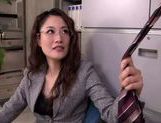 Chick in office suit makes facesitting and plays with cock picture 12