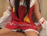 Lustful teen in sexy costume Yuuki Itano likes hardcore picture 105