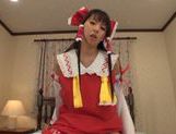 Lustful teen in sexy costume Yuuki Itano likes hardcore picture 111