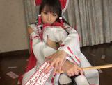 Lustful teen in sexy costume Yuuki Itano likes hardcore picture 11