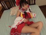 Lustful teen in sexy costume Yuuki Itano likes hardcore picture 131