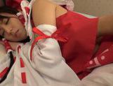 Lustful teen in sexy costume Yuuki Itano likes hardcore picture 30