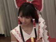 Lustful teen in sexy costume Yuuki Itano likes hardcore