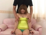 Yuri Haruna Asian model plays with her big tits