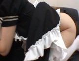 Myu Tsubaki Asian model is cute in her maid outfit picture 58